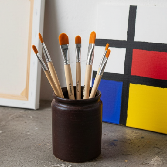 Artistic Flat Painting Brush - Set of 12