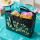 Birthday Gift Bag with Gold Shiny Stars, Reusable Party Gift Bags (1 Pc)