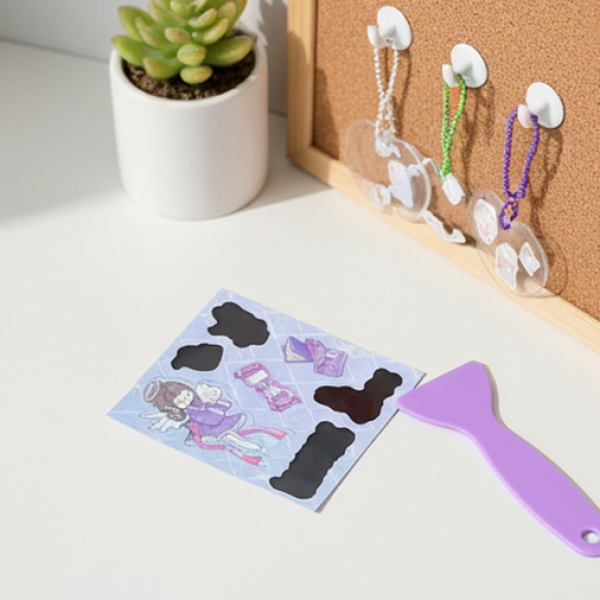 DIY Shrink Art Keychain Making Kit for Kids (1 Set)