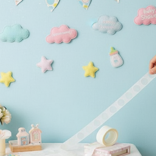 Glue Dots for Happy Birthday, Wedding, Anniversary, Baby Shower Decoration