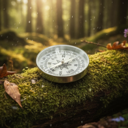 Handheld Large Compass for direction and Navigation (80 MM / 3 Inch / 1 Pc)