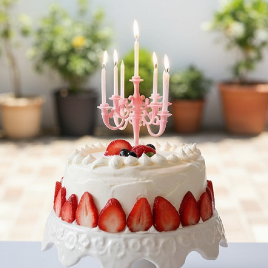 Luxury Birthday Candle Set | Elegant Cake Toppers & Holders for Parties and Proposals, Diwali