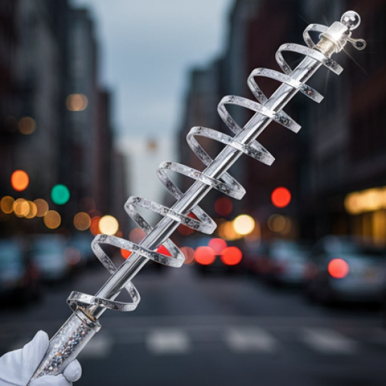 Magic Toy Metal High Elasticity Steel Silver Appearing Cane Magic Toy Magic Steel