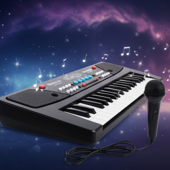 Piano Musical Keyboard With Mic 37 Music Key Keyboard For Kids Toy