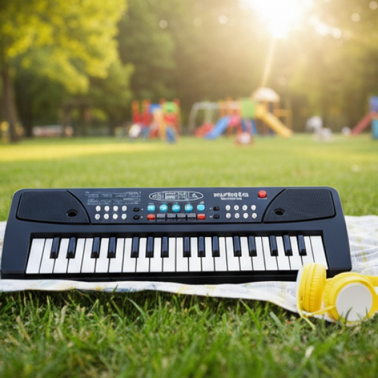 Piano Musical Keyboard With Mic 37 Music Key Keyboard For Kids Toy