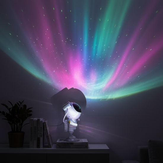 Robot Sky Space Stars Light Astronaut Galaxy Projector, Night lamp, Bedroom, Kids, Projector, Remote Control, Star Projector Will Take Children's to Explore The Vast Starry Sky for Adults, raksha bandhan, Diwali Gift