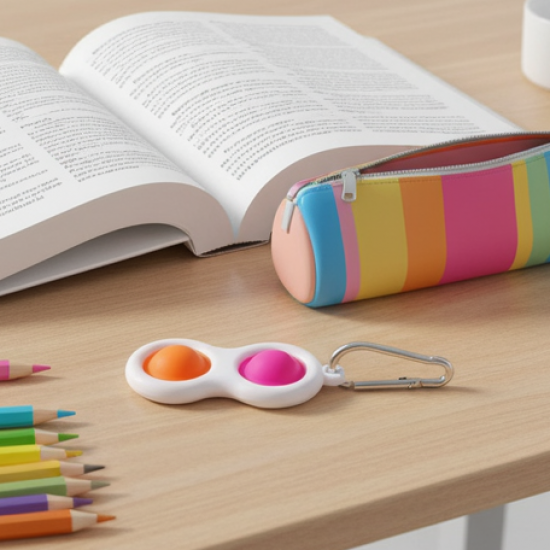 Simple Dimple Fidget Toy Mini Keychain