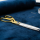 Stainless Steel Tailoring Scissor Sharp Cloth Cutting for Professionals (9.5inch) (Golden)