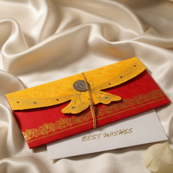 Wedding Gift Card / Cover (1 Pc / Multicolour)