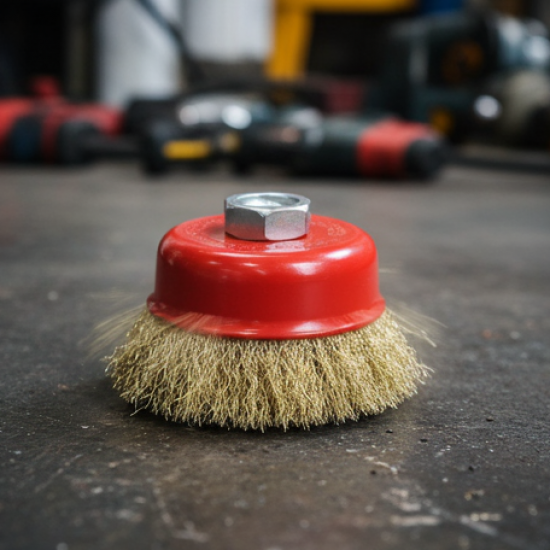 Wire Wheel Cup Brush (Gold)