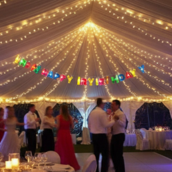 Decoratives Plastic Happy Birthday 13 LED Letter Battery Operated String Lights, Outdoor String Lights (Multicolour)