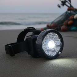 Head Lamp 9 Led Long Range Rechargeable Lamp Use For Farmers, Fishing