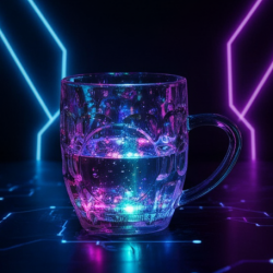 Led Glass Cup (Rainbow Color)
